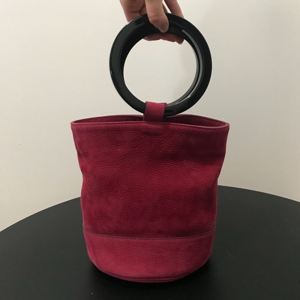 SIMON MILLER Bonsai Large Bucket Bag Red